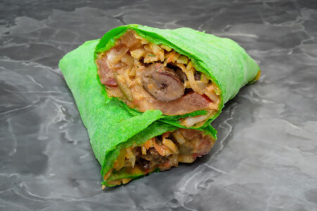 Шаурма с куриными сердечками