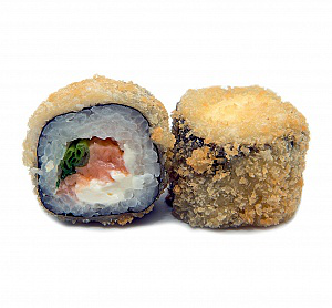 Горячий ролл с лососем