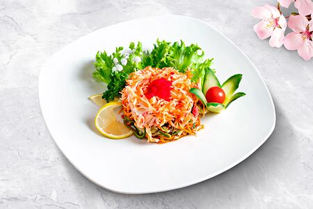 Салат со снежным крабом 