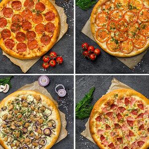 4 пиццы по 30 см