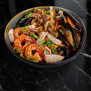 Удон с морепродуктами