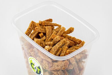 Домашние сухарики с чесноком