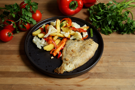 Камбала жареная