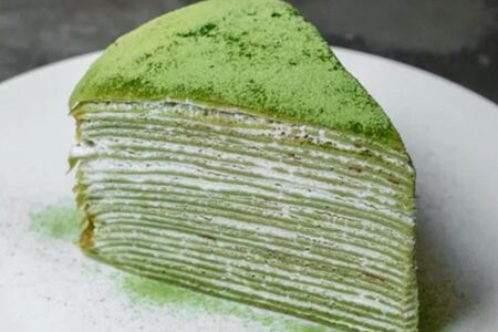 Matcha-торт слоеный