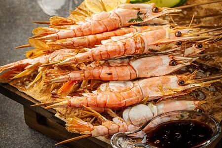 Креветки Ботан на гриле