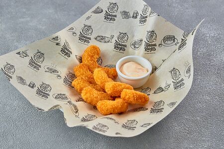 Креветки фри с соусом Сливочный чили