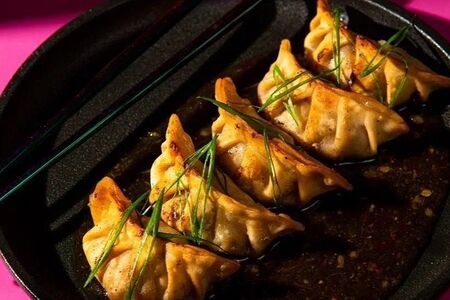 Японские пельмешки Гёдза с креветкой