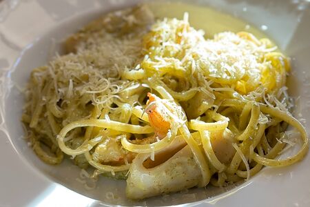 Фетучини с морепродуктами