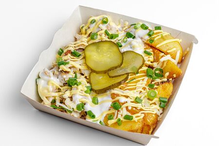 Картошка-бокс с креветками