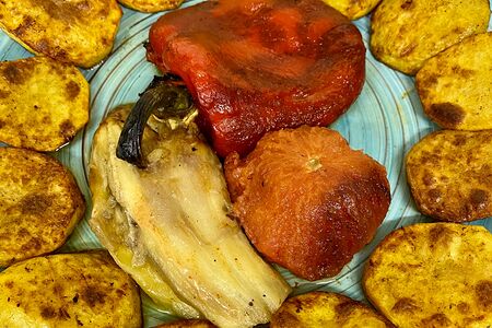 Болгарский перец на углях