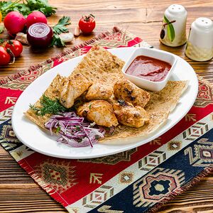 Шашлык из филе грудки индейки