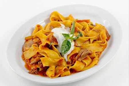 Паппарделле с рагу из утки 