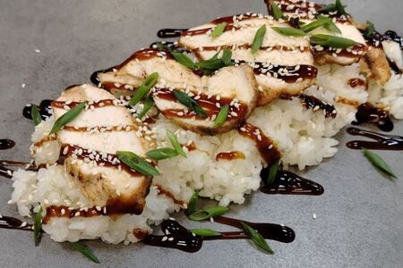 Тяхан с курицей