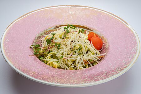 Паста с куриным филе и шпинатом