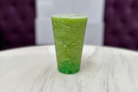 Баббл ти Киви-яблоко фраппе