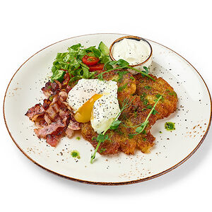 Драники картофельные с беконом