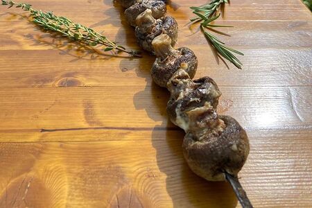 Шампиньоны на углях