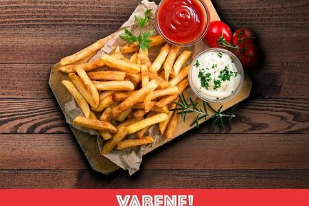 Картофель фри с пармезаном и трюфельным маслом