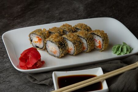 Жареные с крабом