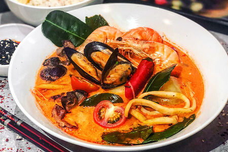 Суп Том Ям Кунг на кокосовом молоке