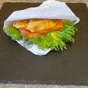 Блинчики с красной рыбой 