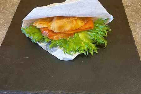 Блинчики с красной рыбой 