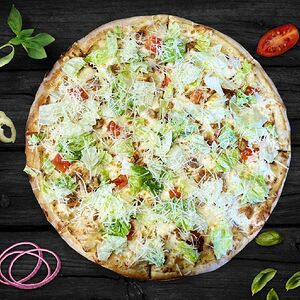 Цезарь с курицей, пицца  36 см