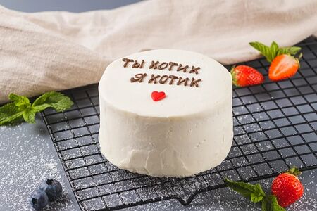 Бенто-торт Ты котик, я котик