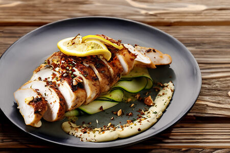 Филе цыплёнка с ореховым йогуртом