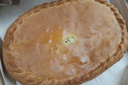 Пирог с фаршем и картошкой