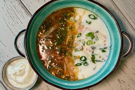 Окрошка на кефире