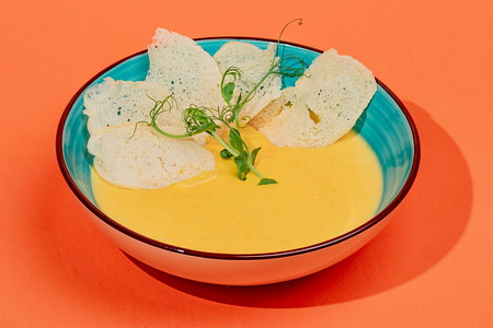 Тыквенный крем-суп с крутонами