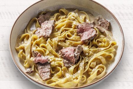 Паста с говядиной в перечном соусе