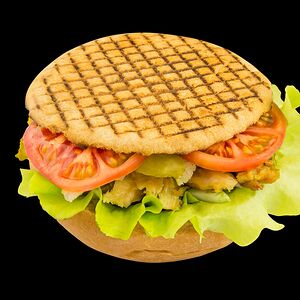 Шаурма-бургер из курицы