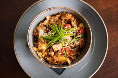 Рис чесночный с курицей