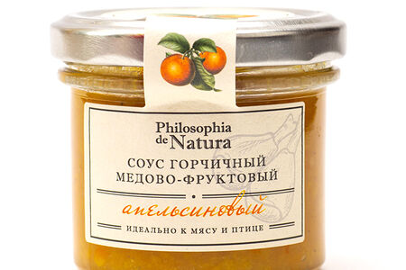 Соус горчичный медово-фруктовый Апельсин 100г Philosophia de Natura