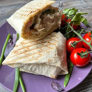 Стандартная шаурма с шашлыком из свинины