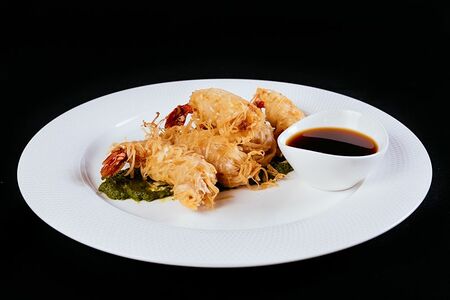 Креветки Тэмпура с соусом Азия