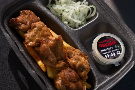 Шашлык куриный и Фри