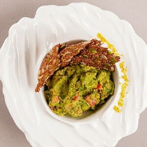 Գուակամոլե կտավատի չիպսերով