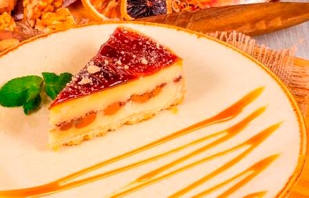 Запеченный карамельный чизкейк