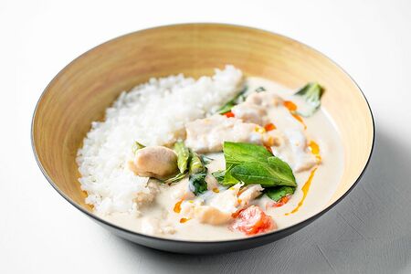 Тайское зеленое карри с цыплёнком