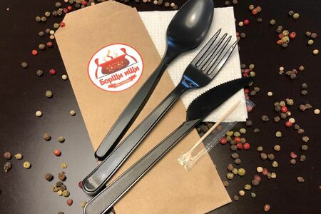 Комплект одноразовой посуды Премиум