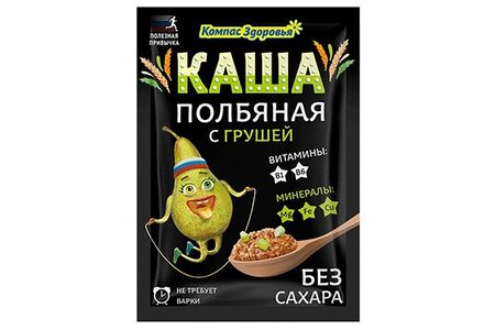 Каша полбяная с грушей Компас здоровья