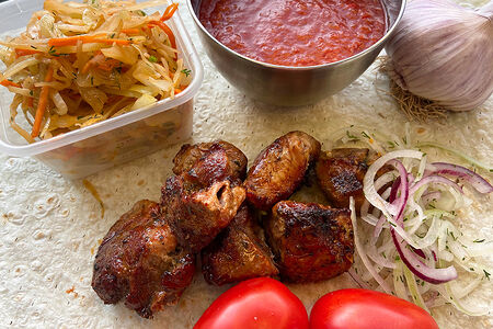 Шашлык из cвинoй шеи