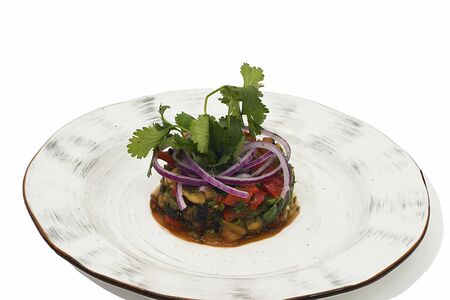 Салат Мангал из печеных овощей