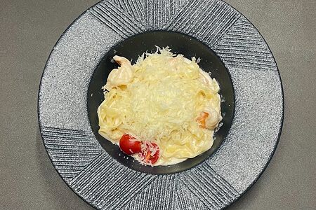 Спагетти с морепродуктами 