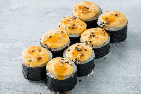 С окунем и соусом терияки