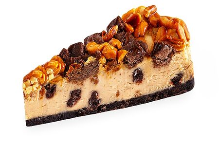 Торт Чизкейк карамельный с арахисом