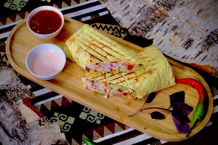 Шаурма с картошкой фри 